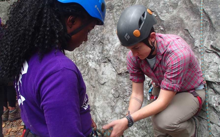 lgbtq teens rock climb in north carolina
